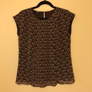 Talbots Lined Shell, Pleated front, Size 6